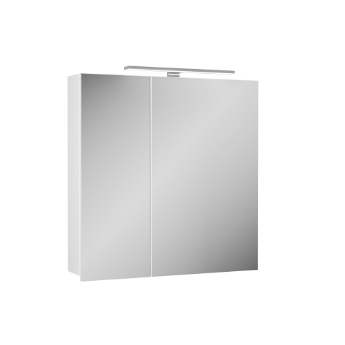картинка Зеркальный шкаф Diborg Lande 70, белый матовый 77.2104 от магазина Сантехстрой