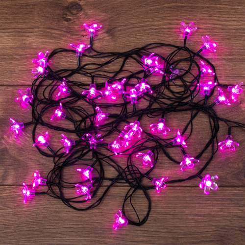 картинка Гирлянда светодиодная Цветы Сакуры 50 LED РОЗОВЫЕ 7 метров с контроллером от магазина Сантехстрой