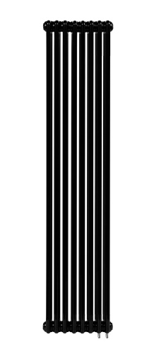 картинка Стальной трубчатый радиатор отопления IRSAP TESI 21800 8 секций ЧЕРНЫЙ нижнее подключение от магазина Сантехстрой