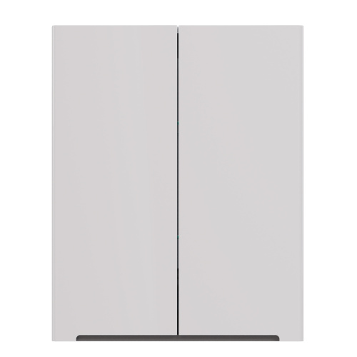 картинка Шкаф Lemark BUNO 60см подвесной, 2-х дверный, цвет корпуса, фасада: Белый глянец от магазина Сантехстрой