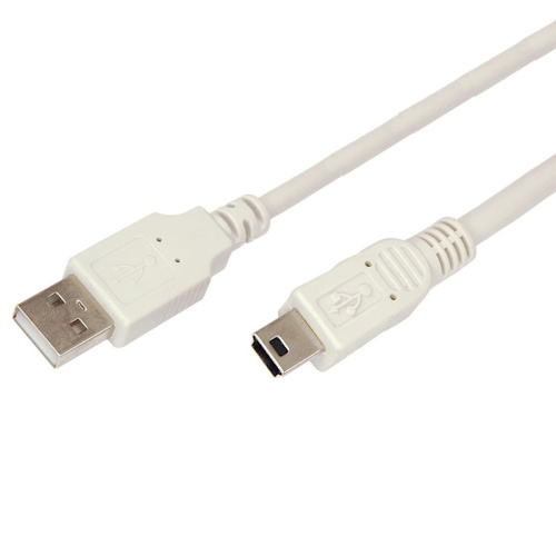 картинка Кабель USB (шт.  mini USB - шт.  USB A) 3 метра,  серый REXANT от магазина Сантехстрой