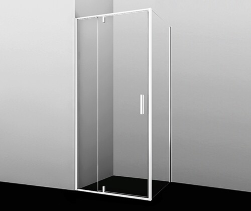 картинка Душевой уголок WasserKRAFT Neime 90x100 19P18 профиль Белый стекло прозрачное от магазина Сантехстрой