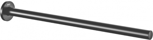 картинка 14920370000 PLAN Полотенцедержатель одинарный, неповоротный 449 мм, чёрный матовый от магазина Сантехстрой