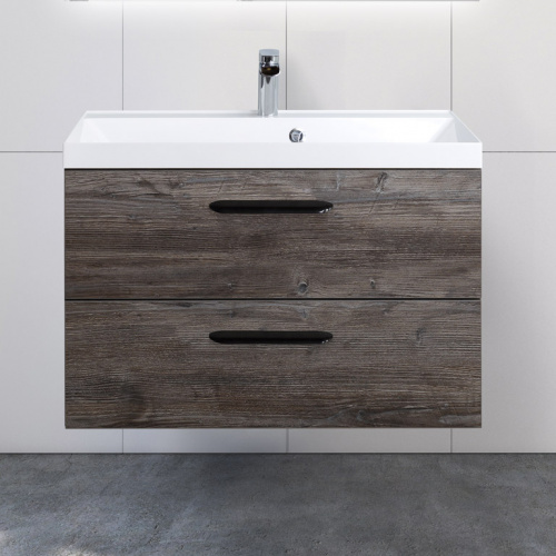 картинка Тумба под раковину BelBagno aurora-800-2c-so-pp Коричневая от магазина Сантехстрой