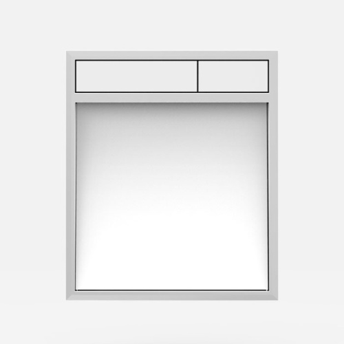 картинка SANIT Панель управления LIS(без подсветки), стекло белое/клавиши белоснежный (Снято с производства!) от магазина Сантехстрой