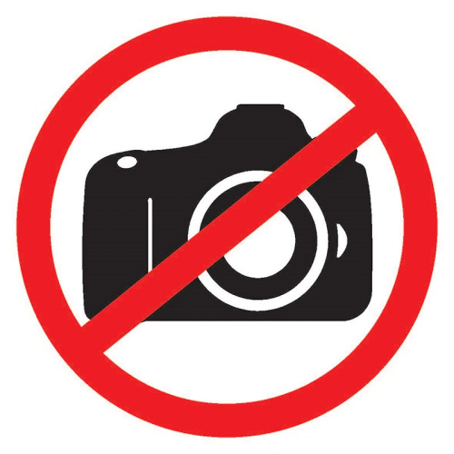картинка Табличка ПВХ запрещающий знак «Фотосъемка запрещена» 150х150 мм REXANT от магазина Сантехстрой
