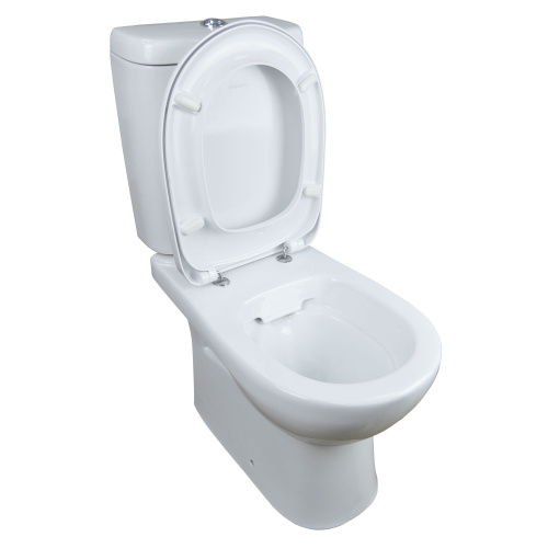 картинка Унитаз-компакт Керамин Альбано R 350х640х840 с жестким сиденьем, с двухрежимной спускной арматурой и угловым креплением (CS00087073) от магазина Сантехстрой