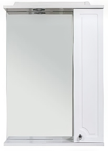 картинка Зеркало RUSH со шкафчиком CRETE 75 Белый глянец  (CRM35075W) от магазина Сантехстрой