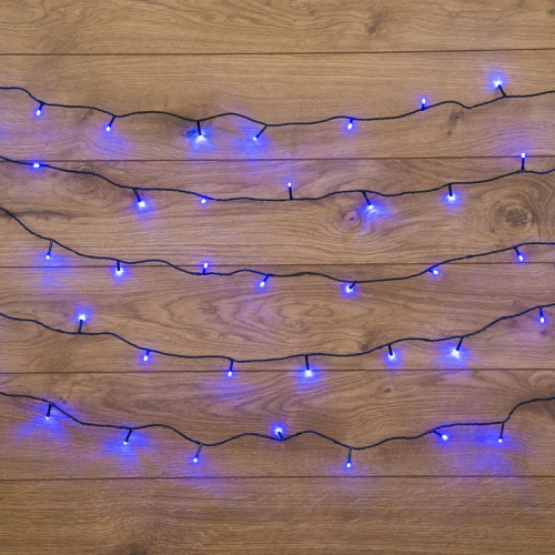 картинка Гирлянда Твинкл Лайт 6 м,  темно-зеленый ПВХ,  40 LED,  цвет: Синий от магазина Сантехстрой