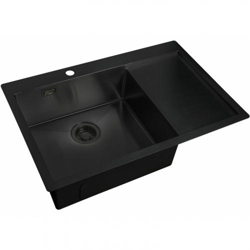 картинка Кухонная мойка ZorG Light Grafit ZL R 780510-L GRAFIT Графит от магазина Сантехстрой