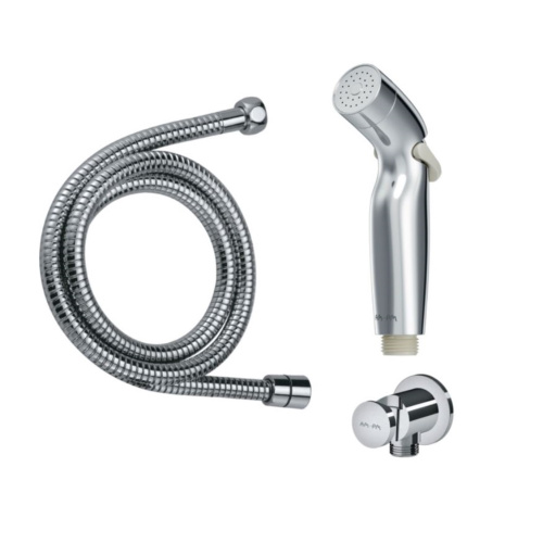 картинка F0202100 Гигиенический набор: шланговое подсоединение с держателем, гиг.душ, душевой шланг от магазина Сантехстрой