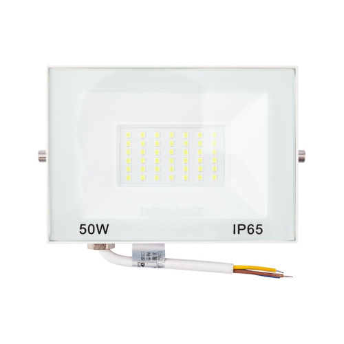 картинка Прожектор светодиодный СДО 50Вт 4000Лм 5000K нейтральный свет,  белый корпус REXANT от магазина Сантехстрой