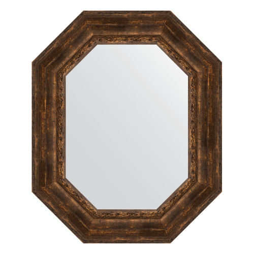 картинка Зеркало в багетной раме - состаренное дерево с орнаментом 120 mm EVOFORM BY 7270 от магазина Сантехстрой