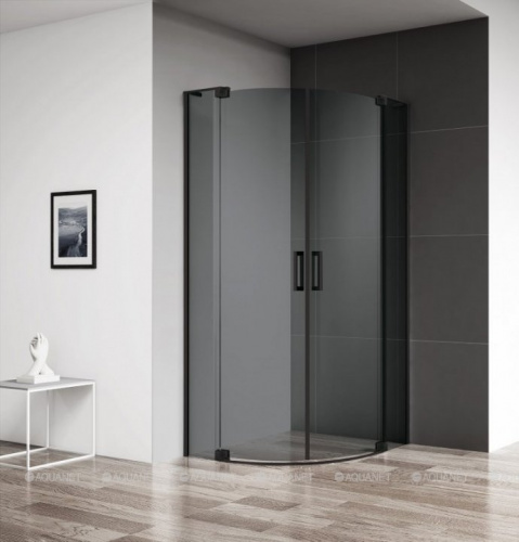картинка Душевой уголок Cezares Slider 100х100 R-2-90/100-GRIGIO-NERO от магазина Сантехстрой
