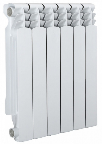 картинка Радиатор алюминиевый AZARIO AL500/100 6 секций, белый (AL500/100/6) от магазина Сантехстрой