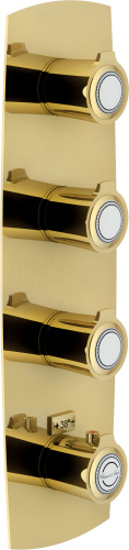 картинка Смеситель термостатический для душа Nobili SI98104GDP 4 выхода (внешняя часть), золото от магазина Сантехстрой