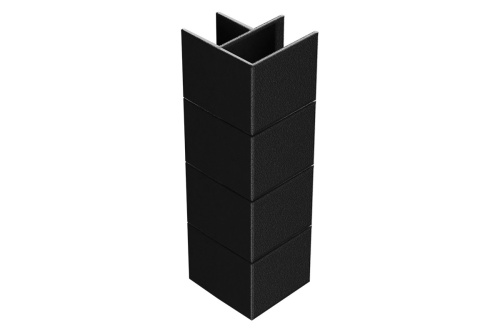 картинка Holzhof, Россия Угловой элемент для клумбы Holzhof Eco 25*200, пластик черный, 90град от магазина Сантехстрой