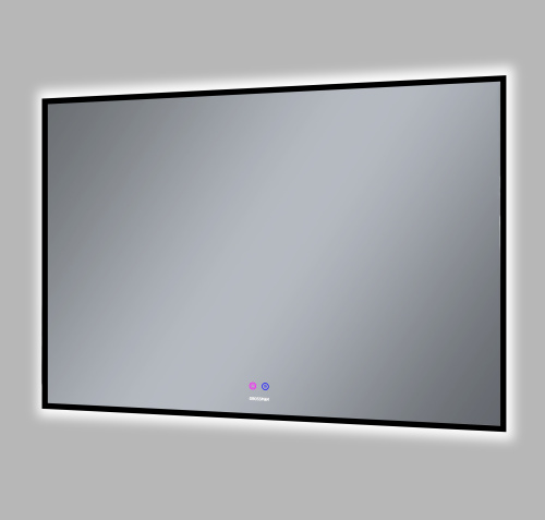 картинка Зеркало PRAGMA-норма BLACK (1000*800*45) LED с сенсорным выключателем и подогревом от магазина Сантехстрой