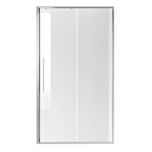 картинка Дверь в нишу Niagara Nova NG-64-11A (110х195) хром,стекло прозрачное,дверь раздвижная,1 место от магазина Сантехстрой
