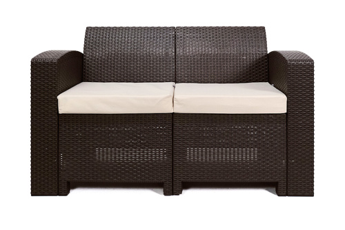 картинка B:Rattan Rattan premium, диван двухместный, венге (2-х местная подушка) от магазина Сантехстрой