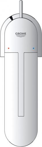 фотография смеситель для раковины grohe plus хром (32612003)