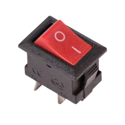 картинка Выключатель клавишный 250V 3А (2с) ON-OFF красный Micro (RWB-101) REXANT от магазина Сантехстрой