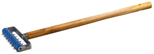 картинка Валик игольчатый STAYER для гипсокартона в сборе, металлические иглы, ручка 500мм, 32х150мм от магазина Сантехстрой