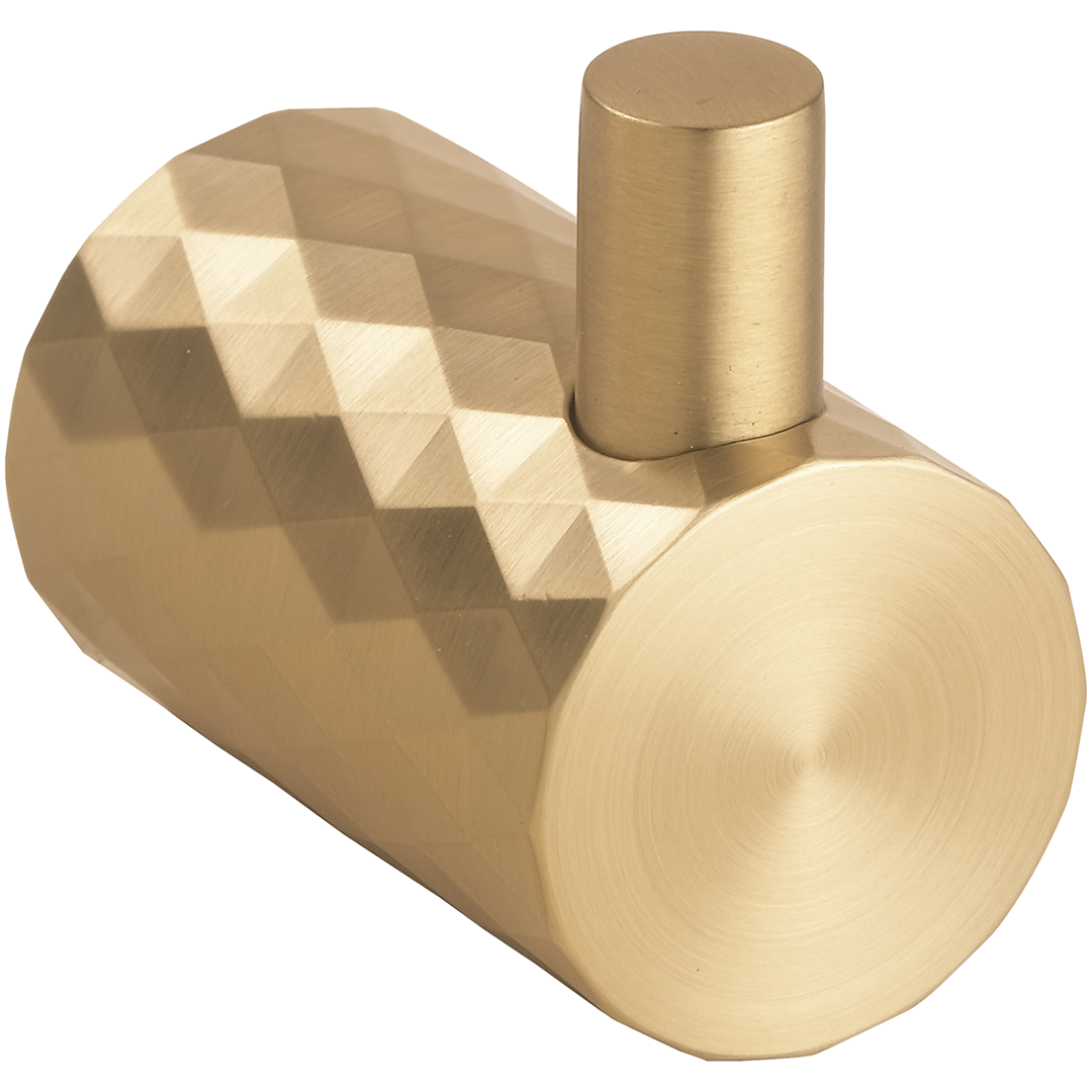 картинка ZYRA Крючок одинарный, матововое золото-шампань от магазина Сантехстрой