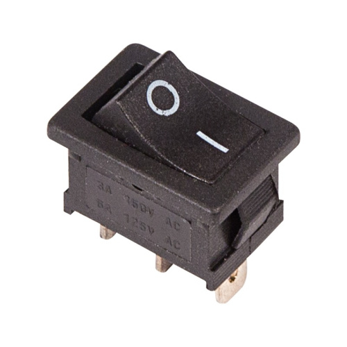 картинка Переключатель клавишный 250V 6А (3с) ON-ON черный Mini (RWB-202, SC-768) REXANT от магазина Сантехстрой