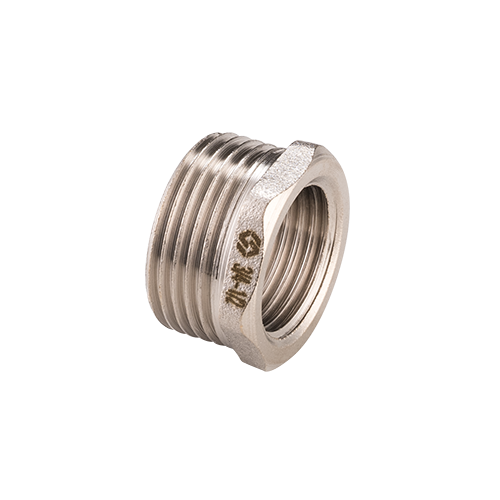 картинка Футорка, MVI, резьбовая, 1 1/2" х 1 1/4", НВ, латунь никелированная от магазина Сантехстрой