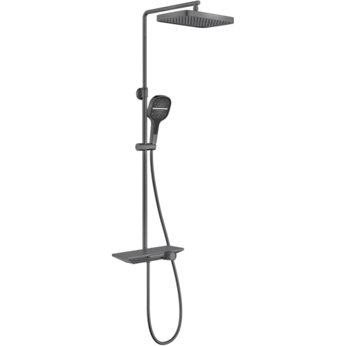 картинка Душевая система Vincea VSFS-411GM 330x220 мм, со смесителем, вороненая сталь от магазина Сантехстрой