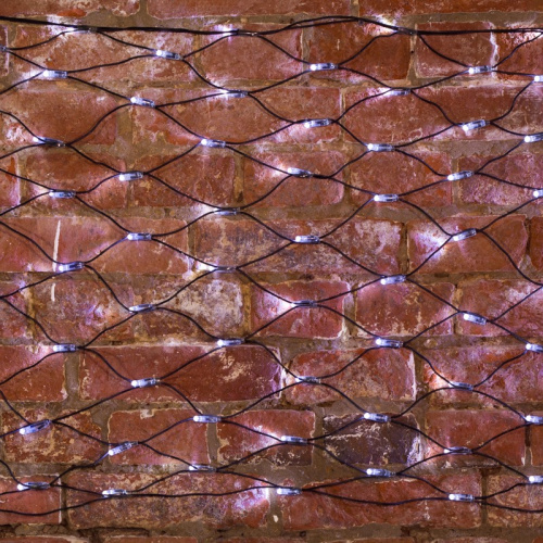 картинка Гирлянда Сеть 2х0,7м,  черный ПВХ,  176 LED Белые от магазина Сантехстрой