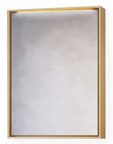 картинка Зеркало-шкаф RAVAL Frame 75 Дуб сонома с подсветкой, розеткой (Fra.03.75/DS) от магазина Сантехстрой