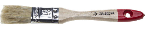 картинка Кисть плоская ЗУБР ″УНИВЕРСАЛ-СТАНДАРТ ″, натуральная щетина, деревянная ручка, 25мм от магазина Сантехстрой