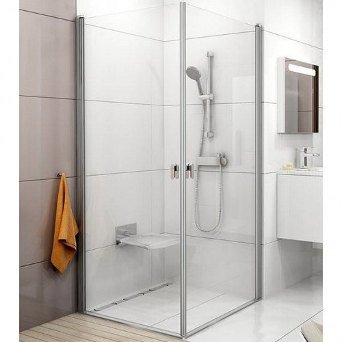 картинка Душевая дверь Ravak Chrome CRV1-100 1QVA0C01Z1 профиль Хром стекло прозрачное от магазина Сантехстрой