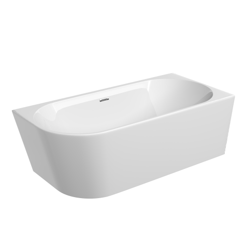 картинка FB12 Ванна акриловая отдельностоящая 1700*800*600мм бел. слив-перелив в комплекте, хром от магазина Сантехстрой