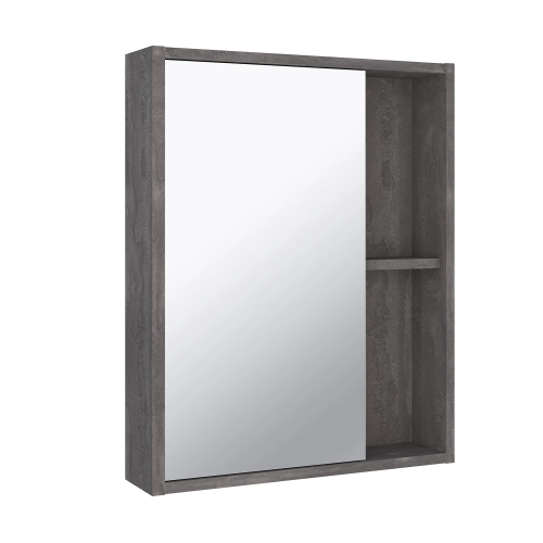 картинка Зеркальный шкаф Runo железный камень Эко 52 (00-00001324) от магазина Сантехстрой