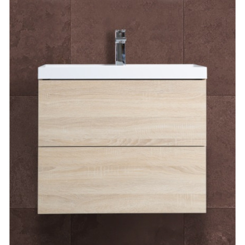 картинка Тумба под раковину Rovere Chiaro Sonoma 69,6 см Art&Max Verona Push AM-Verona-Push-700-2C-SO-RS-TS от магазина Сантехстрой