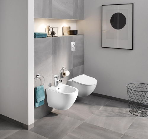 картинка Унитаз подвесной AZARIO MORANO 370х370х500 безободковый, в комплекте с сиденьем микролифт, белый (AZ-450W) от магазина Сантехстрой