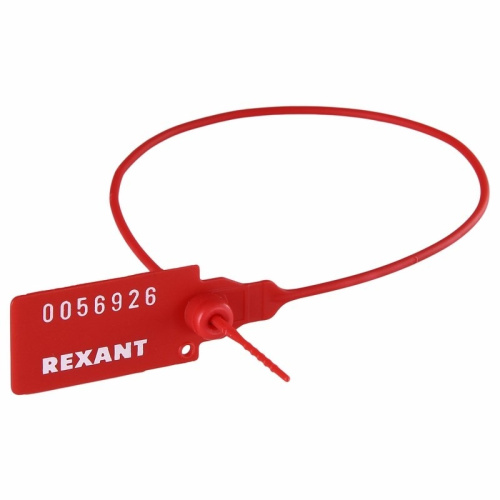 картинка Пломба пластиковая номерная 320мм красная REXANT от магазина Сантехстрой