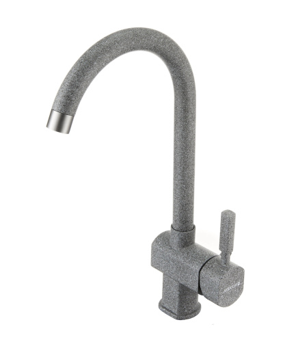 картинка смеситель для кухни aquaton лиам серый (1ax003fcxx230)