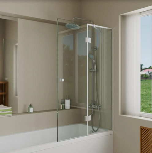 картинка Шторка на ванну стеклянная D&K Matrix (DG1109001) от магазина Сантехстрой
