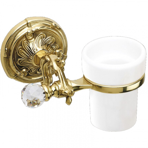 картинка Стакан для зубных щеток Art&Max Baracco Crystal AM-1787 Античное золото от магазина Сантехстрой