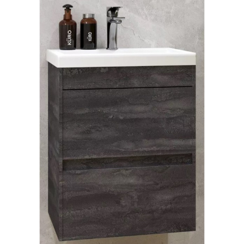 картинка Тумба под раковину Art&Max Family-M Family-M-400-2C-SO-IS iron stone от магазина Сантехстрой