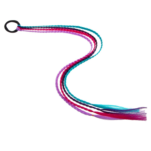 картинка BERIOTTI Цветные косички для волос на резинке 4шт, длина 60см, ПВХ от магазина Сантехстрой