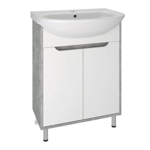 картинка Тумба под раковину Runo серый бетон (под умывальник Уют 60) Эко 60 (00-00001327) от магазина Сантехстрой