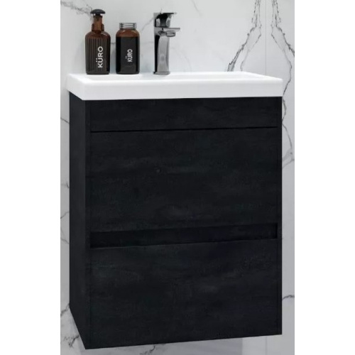 картинка Тумба под раковину Art&Max Family-M Family-M-400-2C-SO-HC hard coal от магазина Сантехстрой