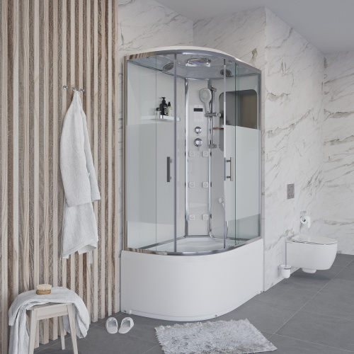 картинка Душевая кабина Niagara Ultra NG-310-01R (120х80х220) высокий поддон(48см),стекло матовое,4 места от магазина Сантехстрой