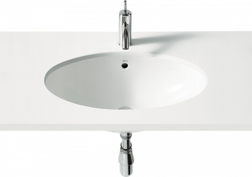 картинка Раковина Roca BERNA 56х42, встраиваемая снизу, белая (7.3278.7.100.1) от магазина Сантехстрой