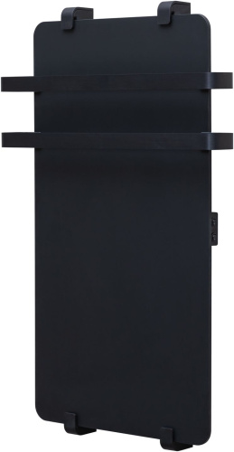 картинка Полотенцесушитель электрический Allen Brau Infinity 80x44 с рейлингом 2.0 и креплением, черный матовый от магазина Сантехстрой